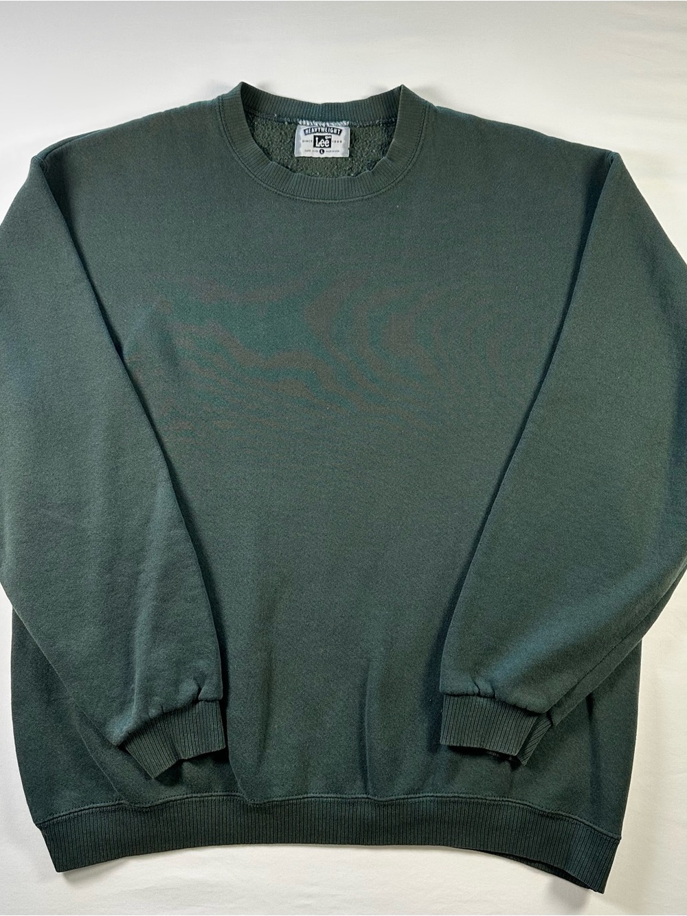 Vintage 90s Lee Heavyweight Blank Sweatshirt Mens L USA Dark Green